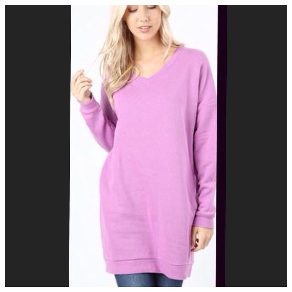NWT lilac oversized sweatshirt with pockets